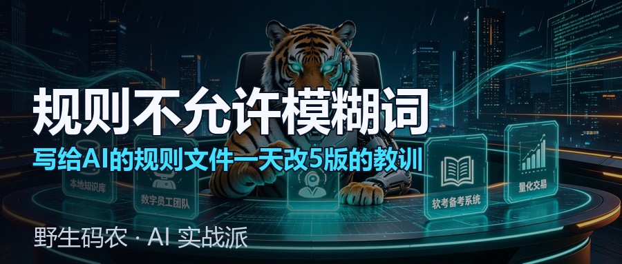 封面:多智能体团队 AGENTS.md 全文公开:量化项目的规则文件与模型分层配置(脱敏版)