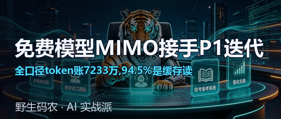 文章封面:MIMO免费模型接手P1迭代
