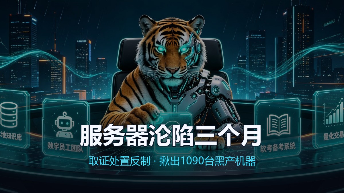 封面:服务器沦陷三个月:取证、处置、反制,我揪出了1090台黑产机器